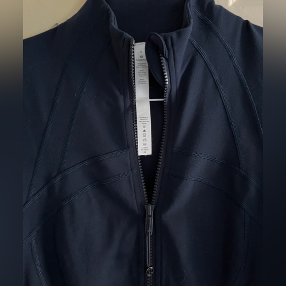 🍒LULULEMON sz 8 DEFINE Jacket TRUE NAVY Deep Navy Midnight Blue ~ LUON!! - Picture 5 of 5